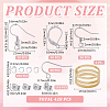 110Pcs 4 Style 304 Stainless Steel Earring Hooks & Leverback Earring Findings DIY-SC0024-14-2
