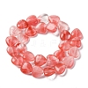 Cherry Quartz Glass Beads Strands G-I372-A02-02-5