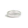 Simple Style 925 Sterling Silver Micro Pave Clear Cubic Zirconia Finger Rings WG5B003-01-3