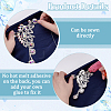 2Pcs 2 Styles Flower Alloy Rhinestone Ornament Accessories DIY-FG0008-05A-3