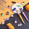 12Pcs 4 Style Halloween Silicone Beads JX753A-6