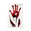 10Pcs 10 Style Halloween Horror Realistic Bloody Wound Scar Removable Temporary Water Proof Tattoos Paper Stickers AJEW-G048-03-2