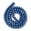 Eco-Friendly Dyed Glass Pearl Round Bead Strands HY-A008-6mm-M-3