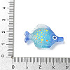 Transparent Resin Pendants RE-CBA098D-01C-3
