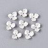 ABS Plastic Imitation Pearl Bead Caps KY-Q004-02A-1