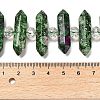 Natural Ruby in Zoisite Double Terminated Point Beads Strands G-H069-B08-01-5