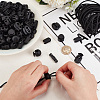   140Pcs 7 Styles Plastic Spring Cord Locks FIND-PH0018-25-3