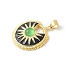 Cat Eye Pendants KK-P294-42G-02-2