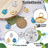 18Pcs 3 Colors Ion Plating(IP) 304 Stainless Steel Pendants Sets STAS-DC0014-12-5