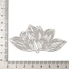 201 Stainless Steel Laser Cut Lotus Flower Links Connector Charms STAS-S147-06-3