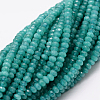 Dyed Natural Malaysia Jade Rondelle Beads Strands G-E316-2x4mm-29-5