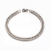 304 Stainless Steel Curb Chain  Bracelets BJEW-M167-10P-1