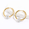 304 Stainless Steel Hoop Earrings JN7937-1