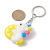 2Pcs 2 Styles Cartoon Unicorn PVC Plastic Keychain KEYC-JKC00675-3