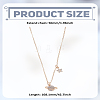 1Pc Alloy Crystal Rhinestone Star Planet Pendant Necklaces for Women NJEW-LP0003-20G-2