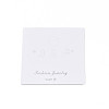 Rectangle Cardboard Jewelry Display Cards CDIS-N002-006-3