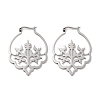 Non-Tarnish 304 Stainless Steel Hoop Earrings EJEW-P271-03P-1