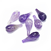 Natural Amethyst Pendants G-F637-14G-1