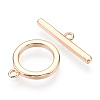 Brass Toggle Clasps X-KK-E057-09G-2