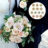 12Pcs Exquistie Rhinestone Brooch JEWB-YW0001-03-5