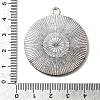 Flat Round Tibetan Style Pendant Cabochon Settings LS-TIBE-C067-01AS-NR-3