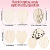 24Pcs 2 Styles Unfinished Wood Strawbeery Ornaments WOOD-SC0002-26-2