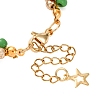 Christmas Alloy Enamel Charm Bracelets BJEW-JB12482-01-4