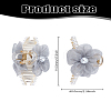 1Pc PS Plastic & Polyester & Iron Claw Hair Clips for Women Girls Thick Hair PHAR-LP0002-31C-2