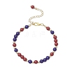 Glass Round Beaded Bracelets BJEW-JB12072-03-2