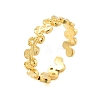 Number 8 Brass Open Cuff Rings for Women RJEW-L120-013G-1