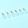 8Pcs Round Glass Bottle for Bead Containers BOTT-FS0001-03-7