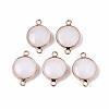 Natural White Jade Links Connectors G-N326-85K-1