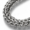 Men's Alloy Wheat Chain Bracelets X-BJEW-T014-09AS-4