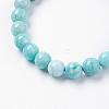 Natural Amazonite Beads Stretch Bracelets BJEW-JB03362-2