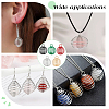 50Pcs 5 Colors Spray Painted Stainless Steel Wire Pendants FIND-PH0027-06-5