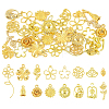 30Pcs 15 Styles Alloy Pendants FIND-YW0009-85-1