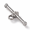 304 Stainless Steel Toggle Clasps Parts STAS-K209-04P-2
