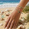 3Pcs 3 Colors Bohemian Brass Religon Cross Virgin Charm Bracelet Sets DS9557-3-2