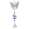 Alloy Butterfly Pendant Decorations HJEW-TA00253-1