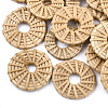 Handmade Reed Cane/Rattan Woven Linking Rings WOVE-T005-14A-1