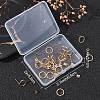 Beebeecraft 20Pcs Brass Circle Stud Earrings with Ear Nut for Women EJEW-BBC0001-09-7