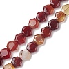 Natural Red Agate Beads Strands G-K359-C13-01-1