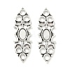 Tibetan Style Alloy Connector Cabochon Settings FIND-B050-13AS-1