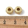 Brass Micro Pave Cubic Zirconia Beads KK-D324-20G-2