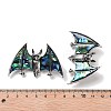 Tibetan Style Alloy Bat Brooches JEWB-A021-01A-AS-3