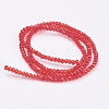 Transparent Glass Beads Strands X-GLAA-R135-2mm-17-2