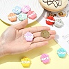 11Pcs 11 Colors Ice Cream Silicone Focal Beads SIL-YW0003-63-5