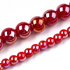 Electroplate Opaque Glass Beads Strands LS-GLAA-T032-P8mm-AB04-4