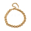 304 Stainless Steel Ring Link Chain Anklets AJEW-A057-11G-4