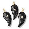 Natural Obsidian Pendants GG-CBA51ED-02G-07-1